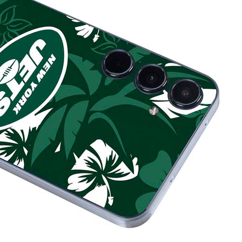 NFL New York Jets Tropical Print Galaxy A55 5G Skin